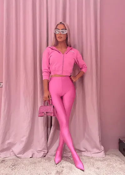 Kim Kardashian's Barbiecore Fashion